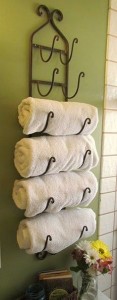 Wine rack towel holder